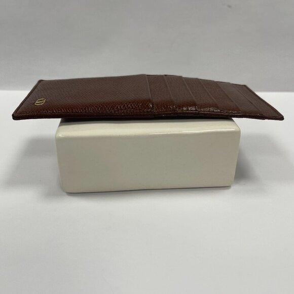 Christian Dior Brown Leather Card Holder Wallet - Preowned - Picture 3 of 7